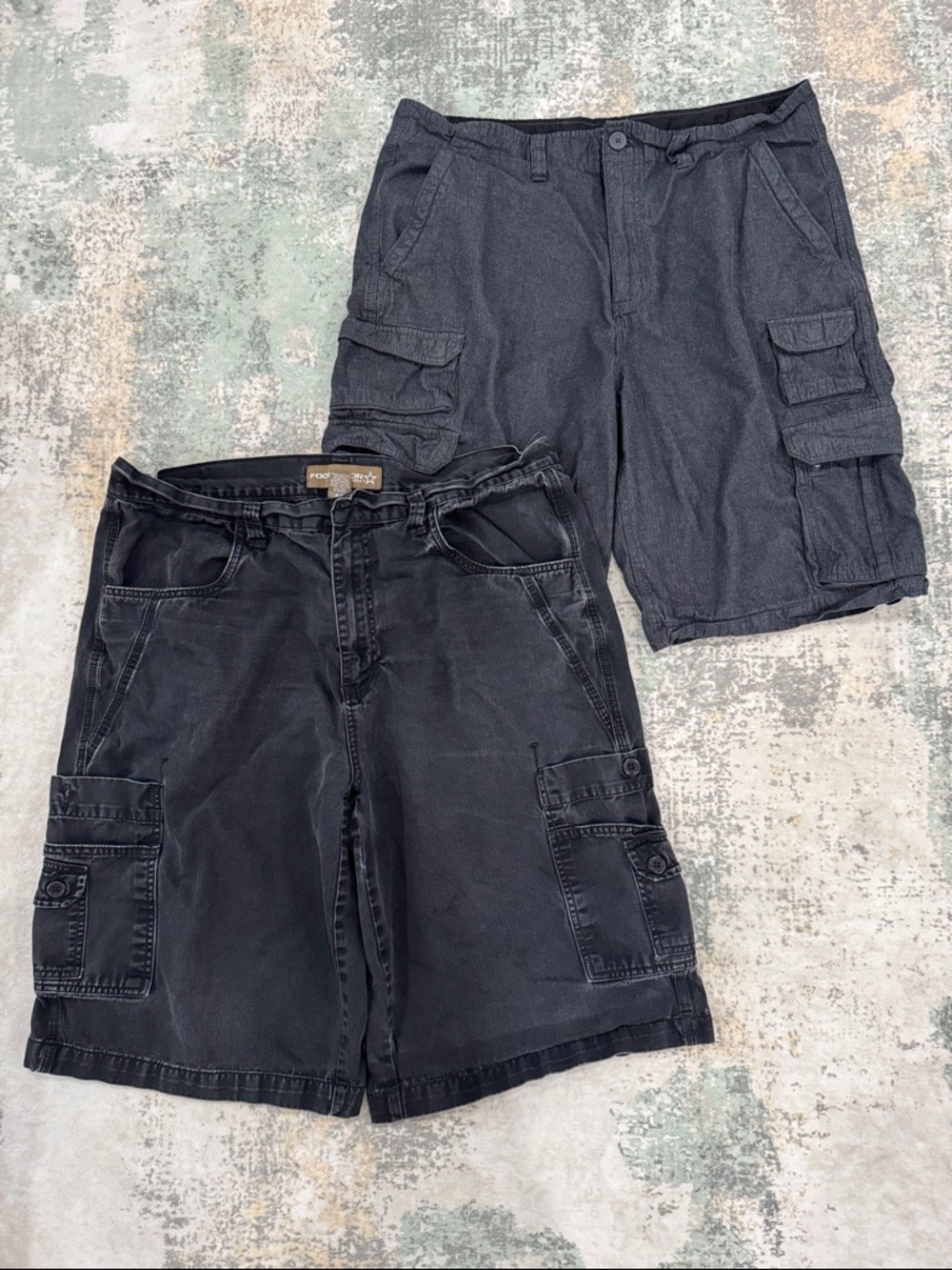 Bundle of Men's Black Cargo Shorts